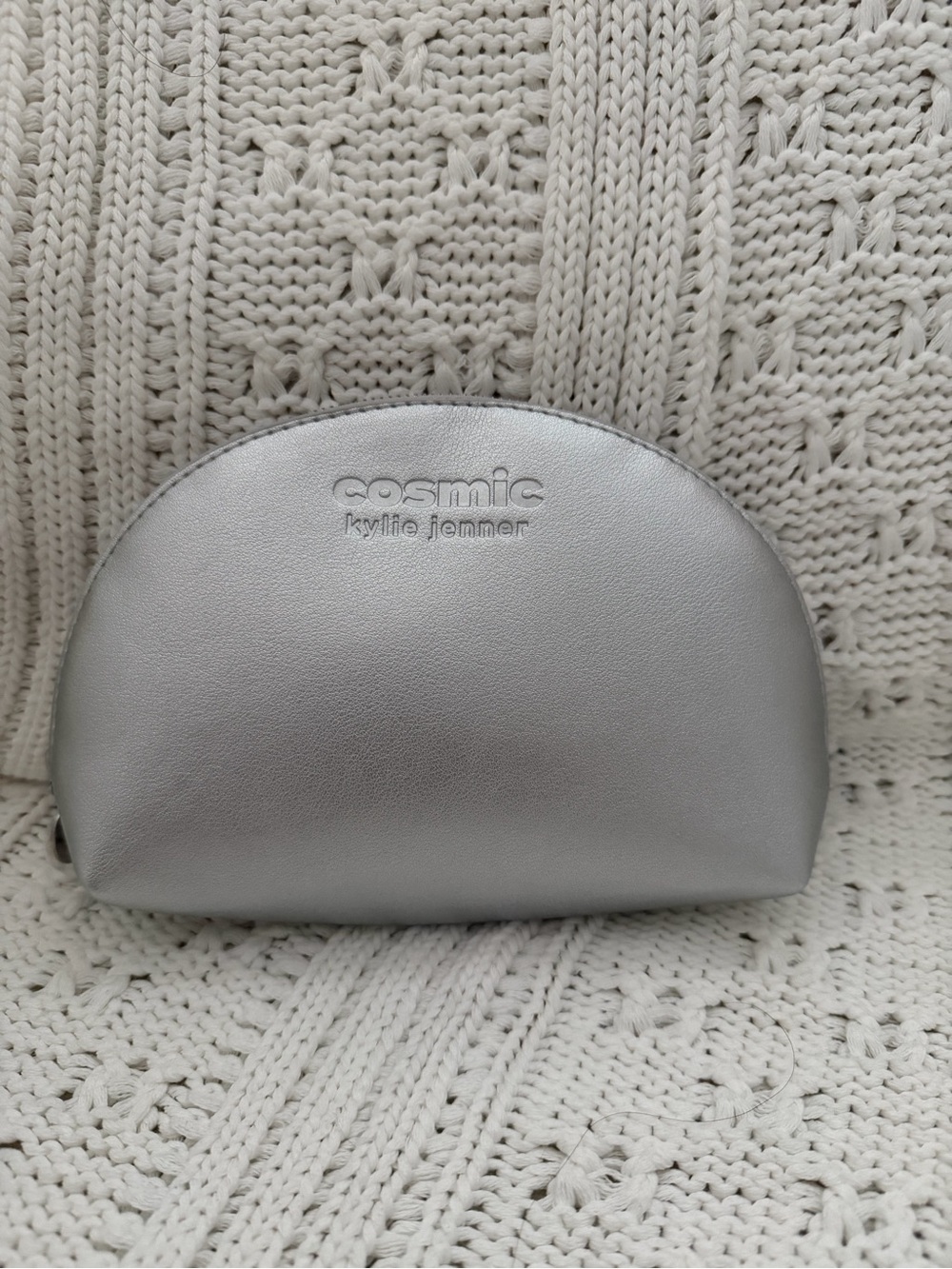 Kylie Cosmetics Cosmic Silver Makeup Bag